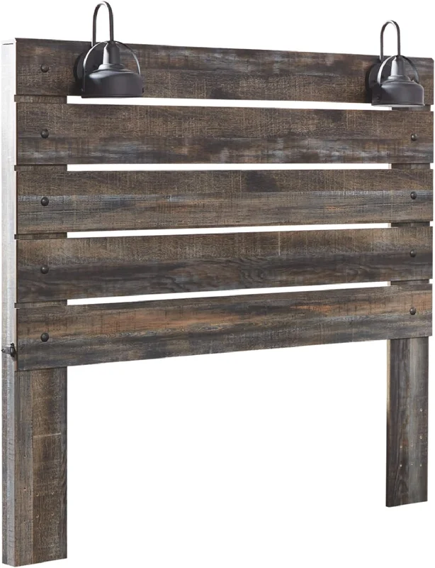 Signature Design by Ashley Drystan Rustic Panel Headboard ONLY, Queen, Brown - $180