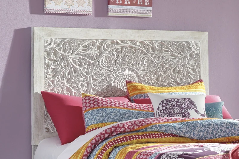 Paxberry Twin Panel Headboard Whitewash by Ashley Furniture