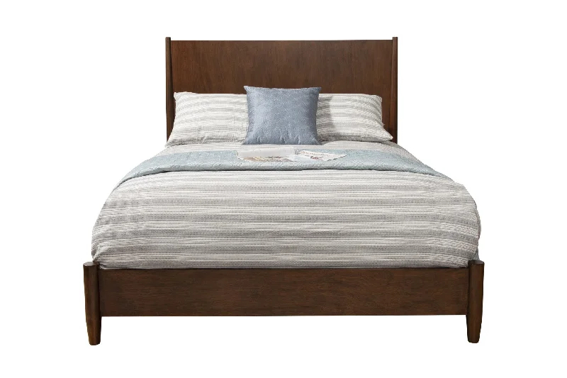 Brown Solid and Manufactured Wood King Bed