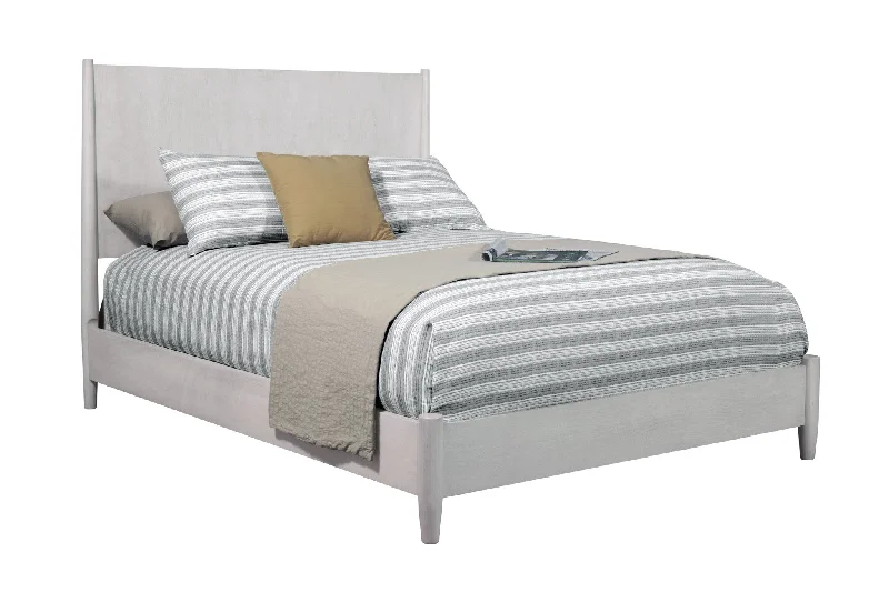 Gray Solid and Manufactured Wood California King Bed