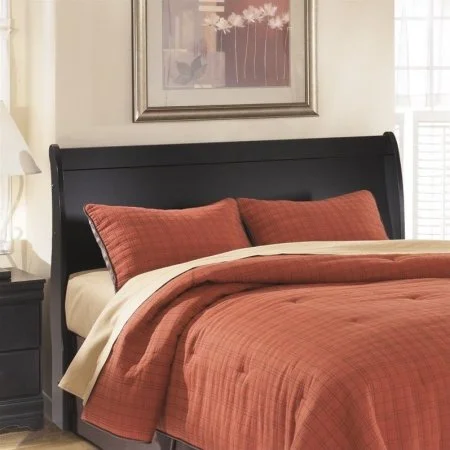 Huey Vineyard Queen Sleigh Headboard Black by Ashley Furniture