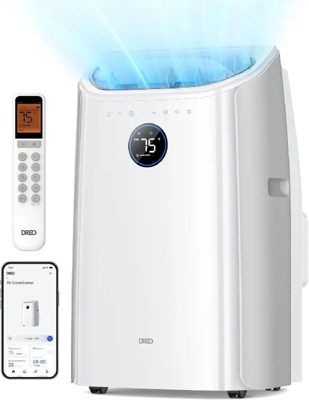 Dreo Portable Air Conditioners, 12,000 BTU AC Unit for Bedroom, 46dB Quiet - $245