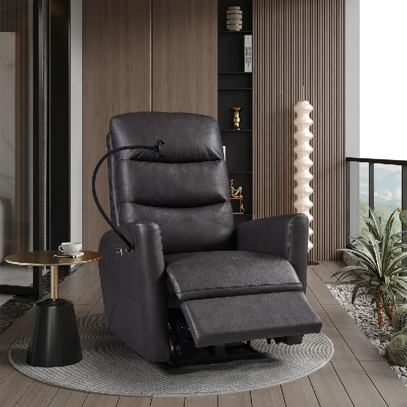 Power Recliner Chair with Easy Control and Adjustable Phone Holder, Perfect for Living Room and Bedroom Comfort