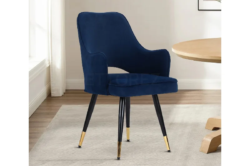 Ettorez ELEGANCE-BLUE Modern/Unique Bedroom Accent Chair