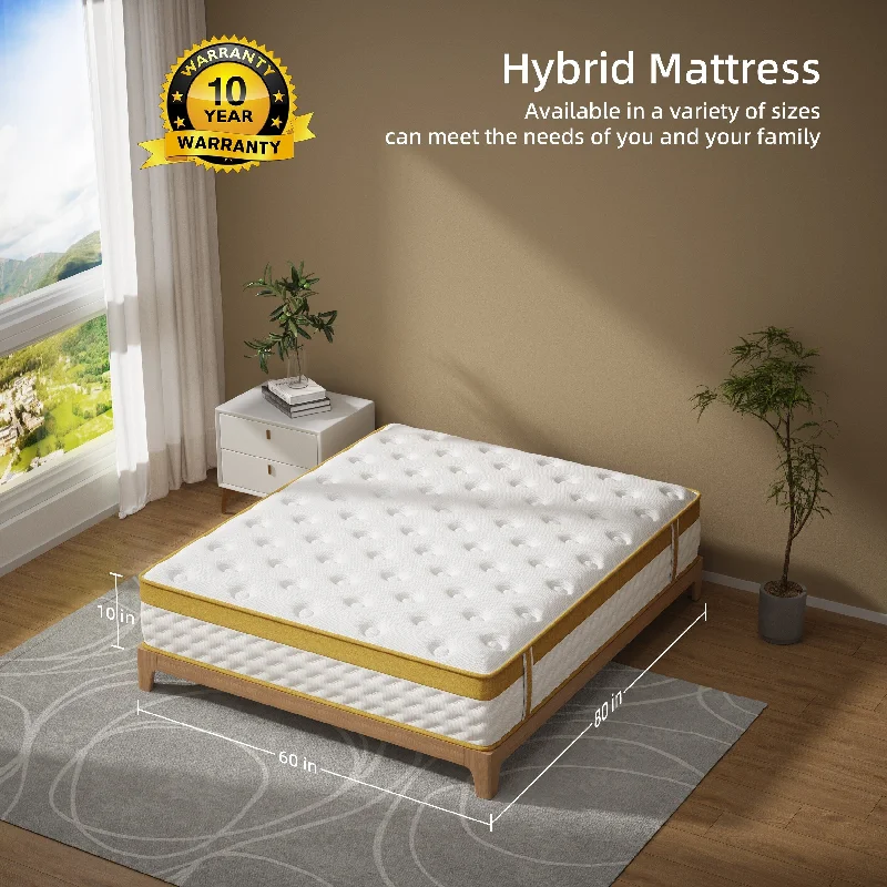 10-inch Memory Foam and Innerspring Hybrid Mattress