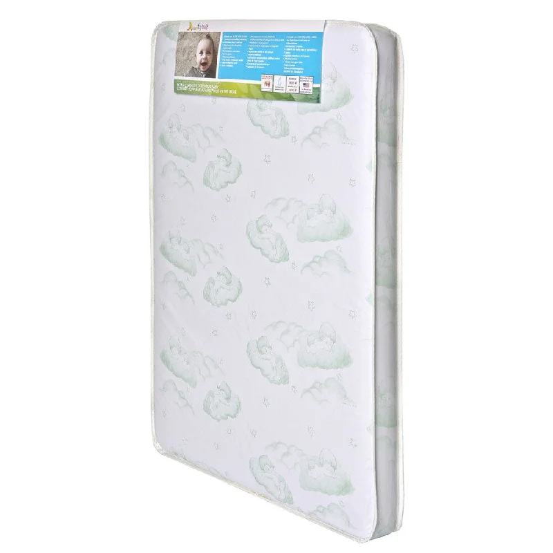 Baby Trend Nursery Center Foam and Vinyl 3-inch x 37.5-inch x 25.5-inch Square Corner Antimicrobial Hypoallergenic Mattress