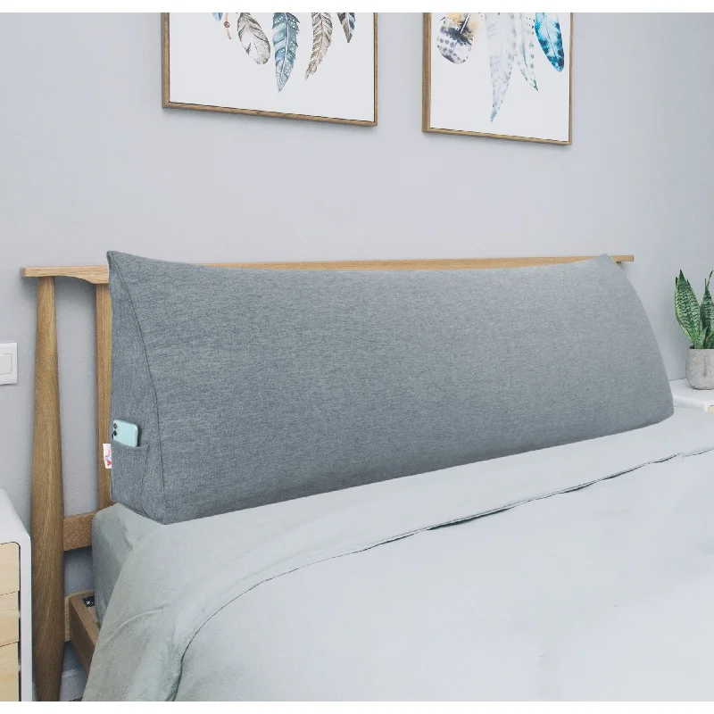 Bed Rest Reading Wedge Pillow Alternative Headboard Back Support