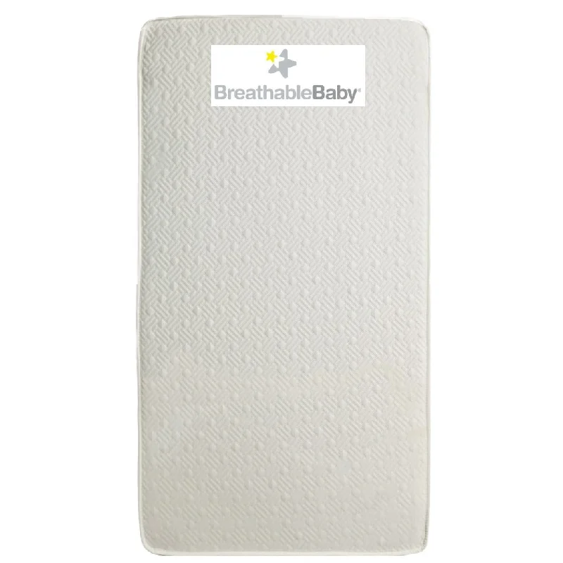 BreathableBaby EcoCore 250 2-Stage Dual-Sided Crib Mattress, 52 in x 28 in x 6 in