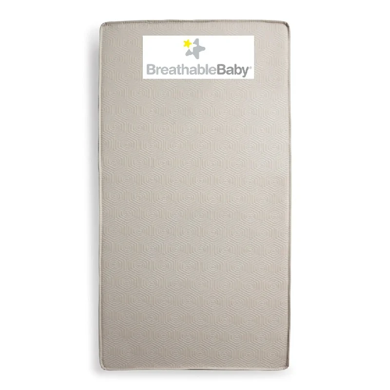 BreathableBaby EcoCore 300 2-Stage Dual-Sided Crib Mattress, 52 in x 28 in x 6 in