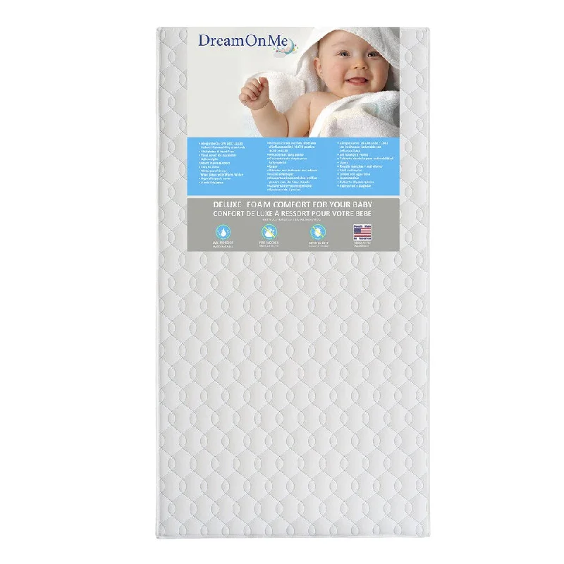 Dream On Me Carousel 6-inch Firm Foam Crib and Toddler Bed Mattress