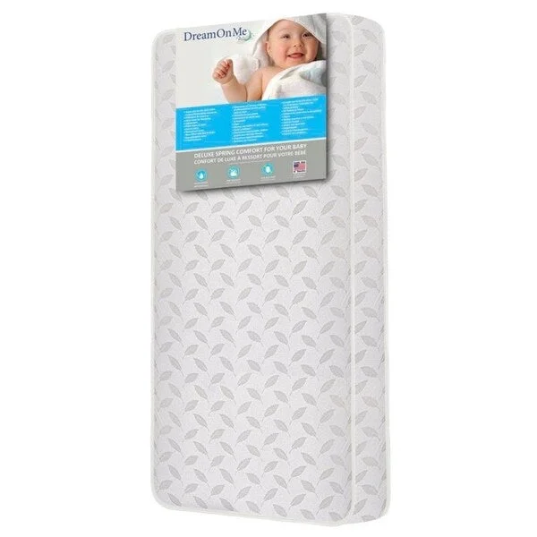 Dream On Me Vinyl 132 Premium Coil Inner Spring Crib and Toddler Standard Mattress