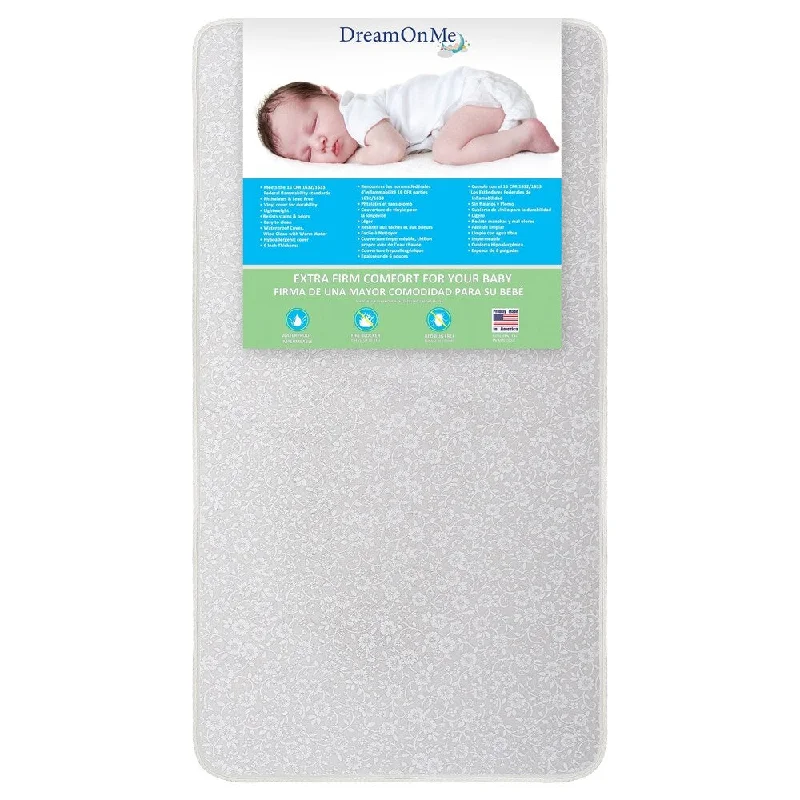 Dream On Me Vinyl Orthopedic Extra Firm Foam Standard Crib Mattress