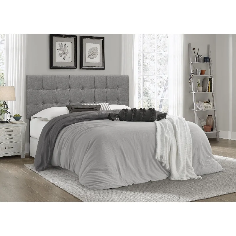 Ida Button-tufted Upholstered Transitional Adjustable Headboard