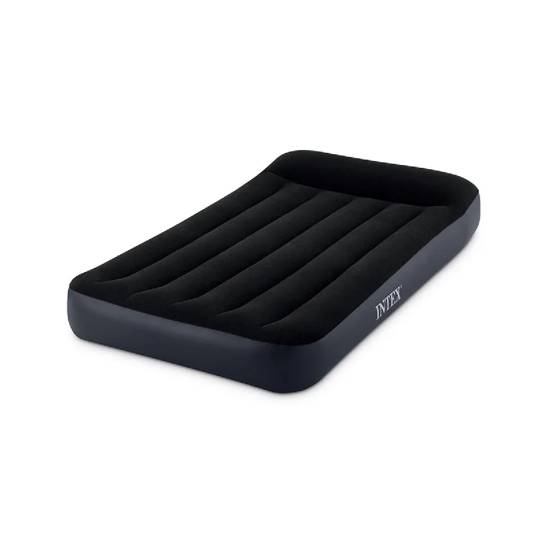 Intex Dura-Beam Standard Pillow Rest Classic Airbed - Twin (10" Air Mattress with Built in Pump)