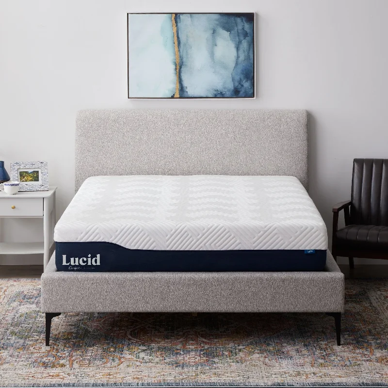 LUCID Comfort Collection 12-inch Gel and Aloe Vera Hybrid Mattress