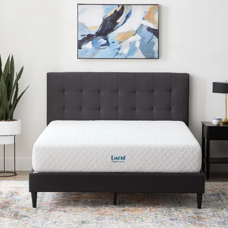 LUCID Comfort Collection Firm 10-inch Gel Memory Foam Mattress