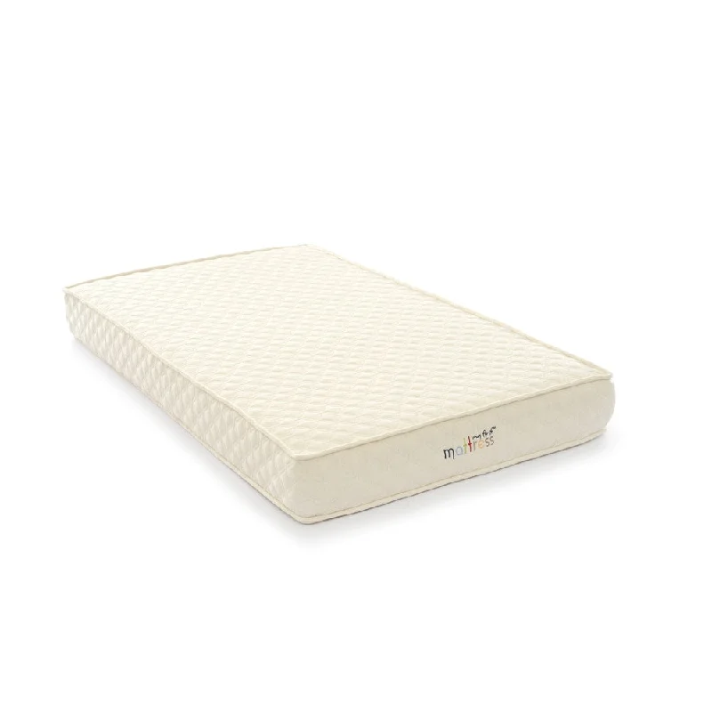 My First Quilted Baby Crib Mattress & Removable Cover; Infant/Toddler - White