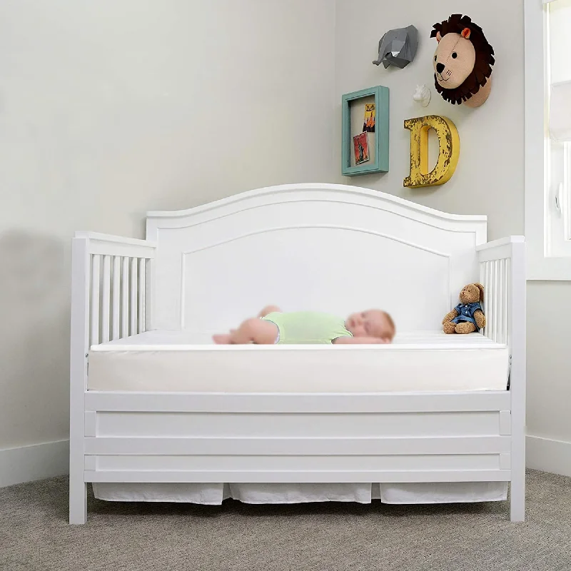 ONETAN, 3-Inch Waterproof Baby Crib Mattress, Breathable & Removable Cover, Certi PUR-US Certified, 24 x 38 x 3, White