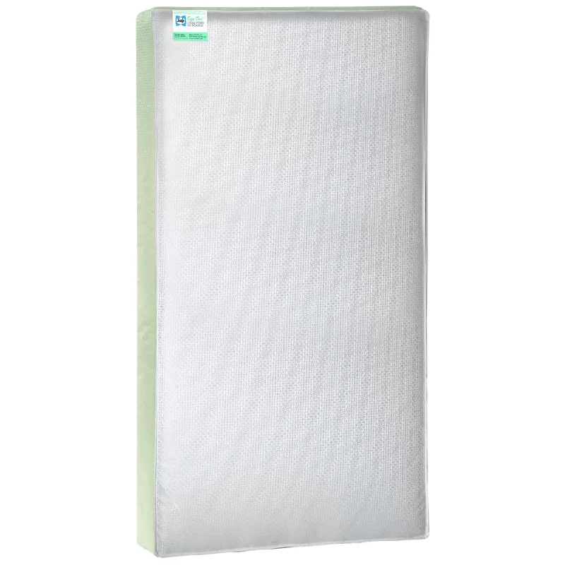 Sealy Cozy Cool 2-stage Coil and Gel Crib Mattress - White