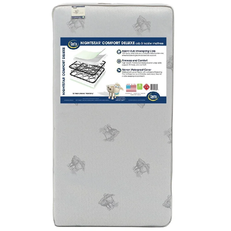 Serta Nightstar Comfort Deluxe Crib and Toddler Mattress