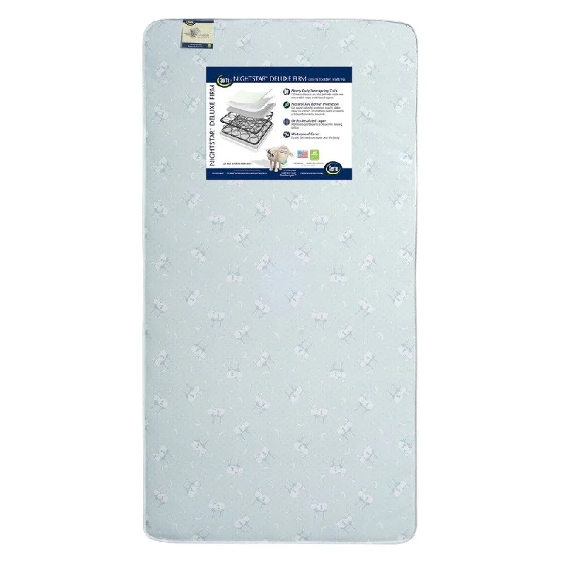 Serta Nightstar Deluxe Firm Crib and Toddler Mattress - Multi