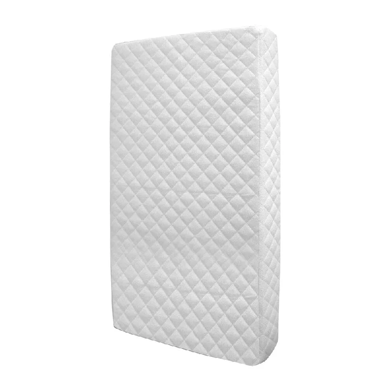 Swiss Comforts Quilted Two Stage Crib Mattress - White