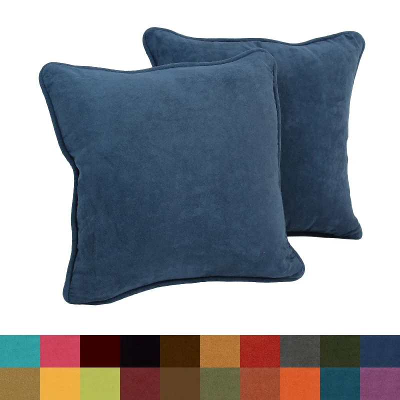 18-inch Microsuede Accent Throw Pillow (Set of 2)