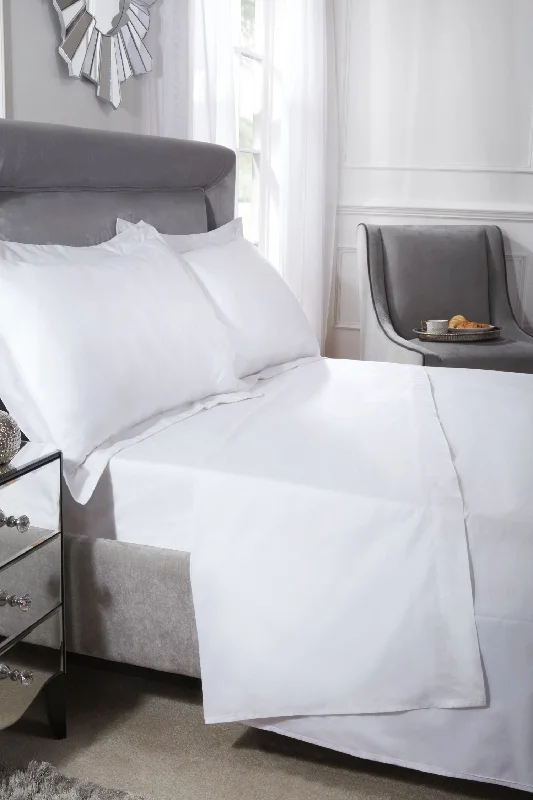 400 Thread Count Cotton - Extra Deep Fitted Sheet in White