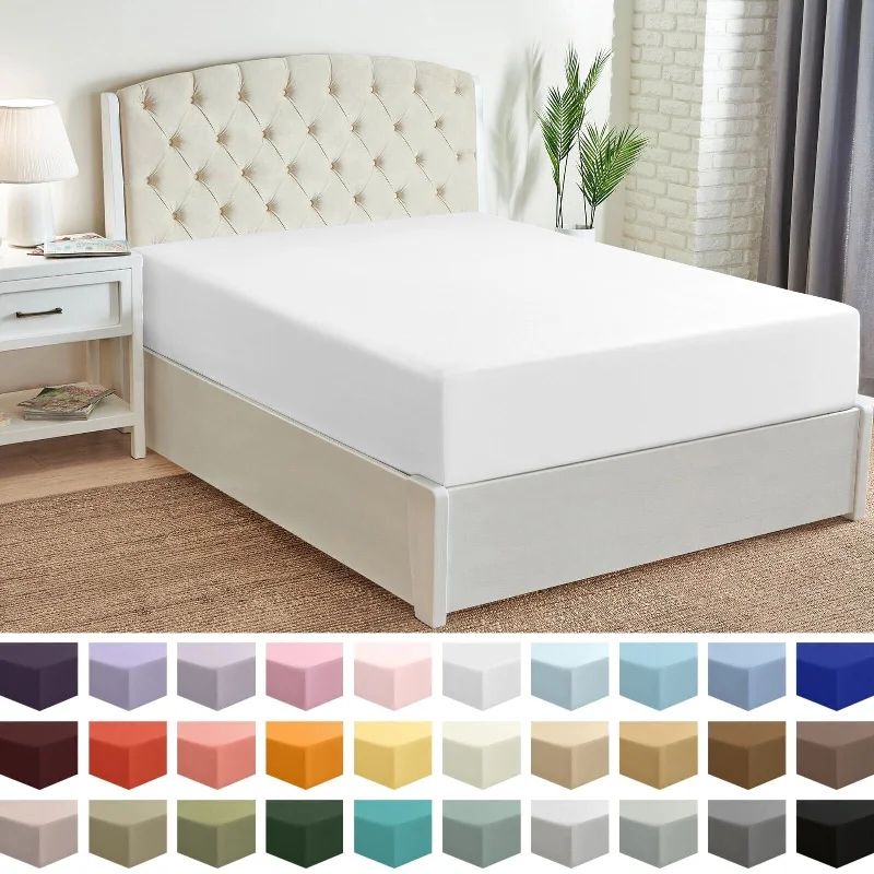 All Around Deep Pockets Microfiber Fitted Sheet in King Size