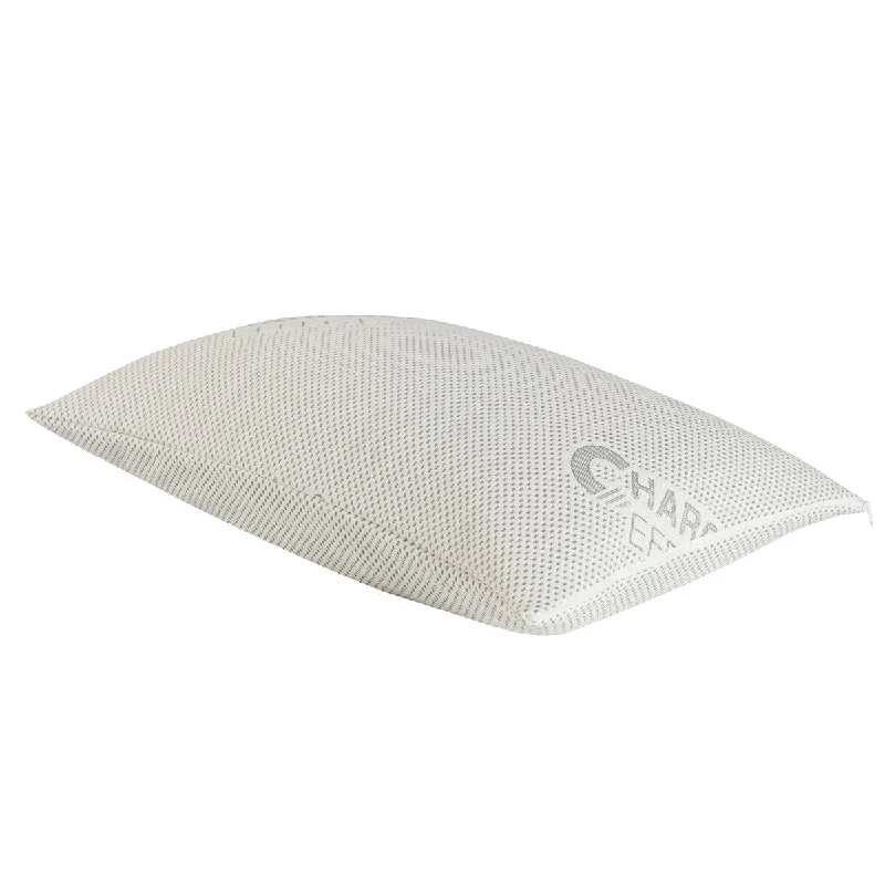 All-In-One Charcoal Effects Odor Control & Cooling Sleep Pillow - White