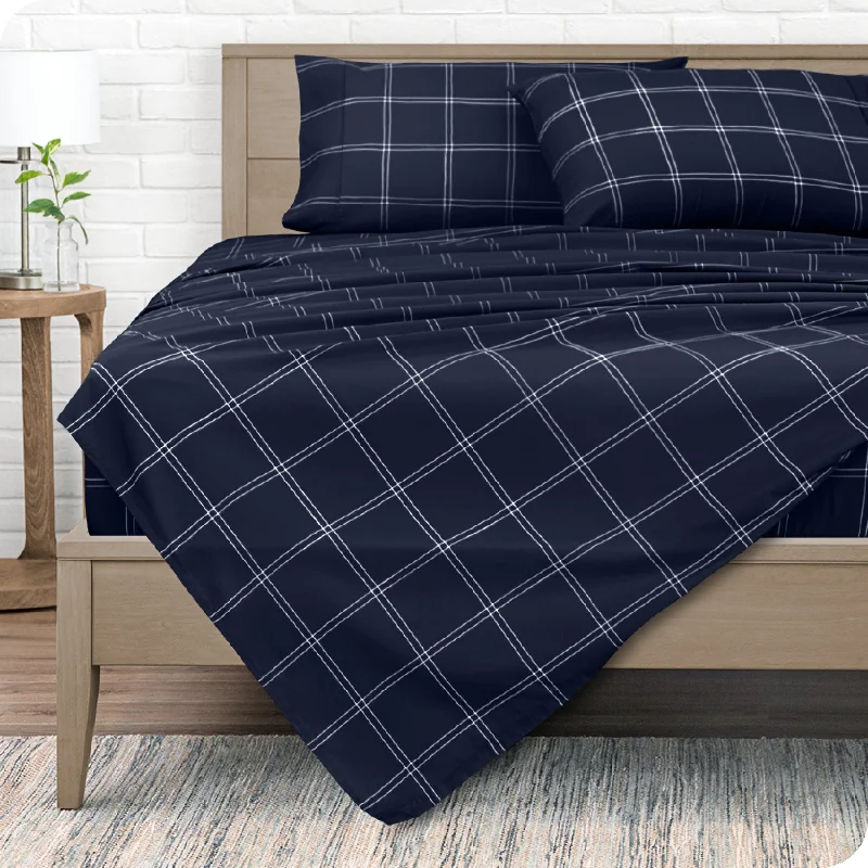 Modern Plaid - Midnight/White