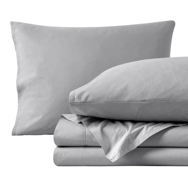 Bare Home Organic Cotton Sheet Set - Crisp Percale Weave