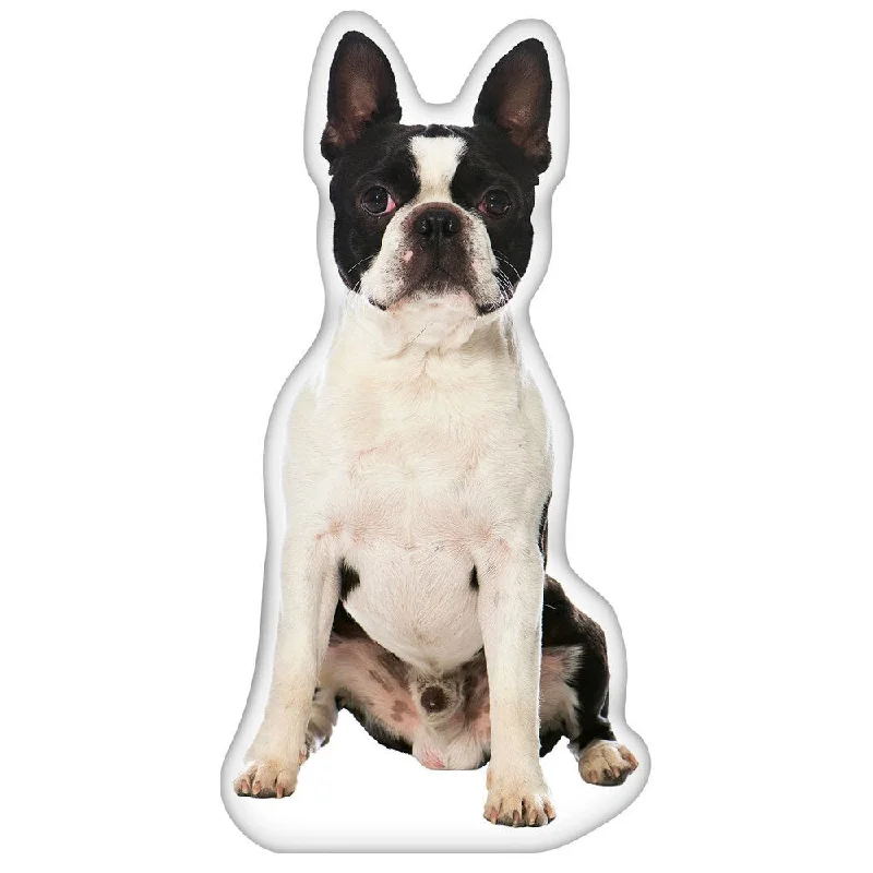 Boston Terrier Shaped Pillow