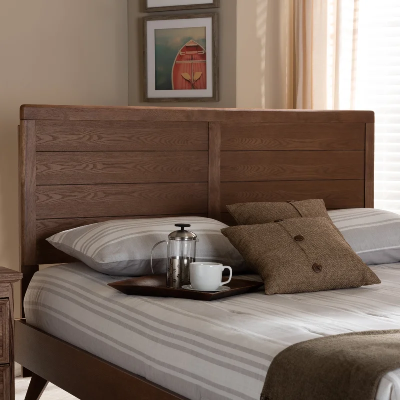 Carson Carrington Ulvsta Walnut Mid-century Wood Headboard