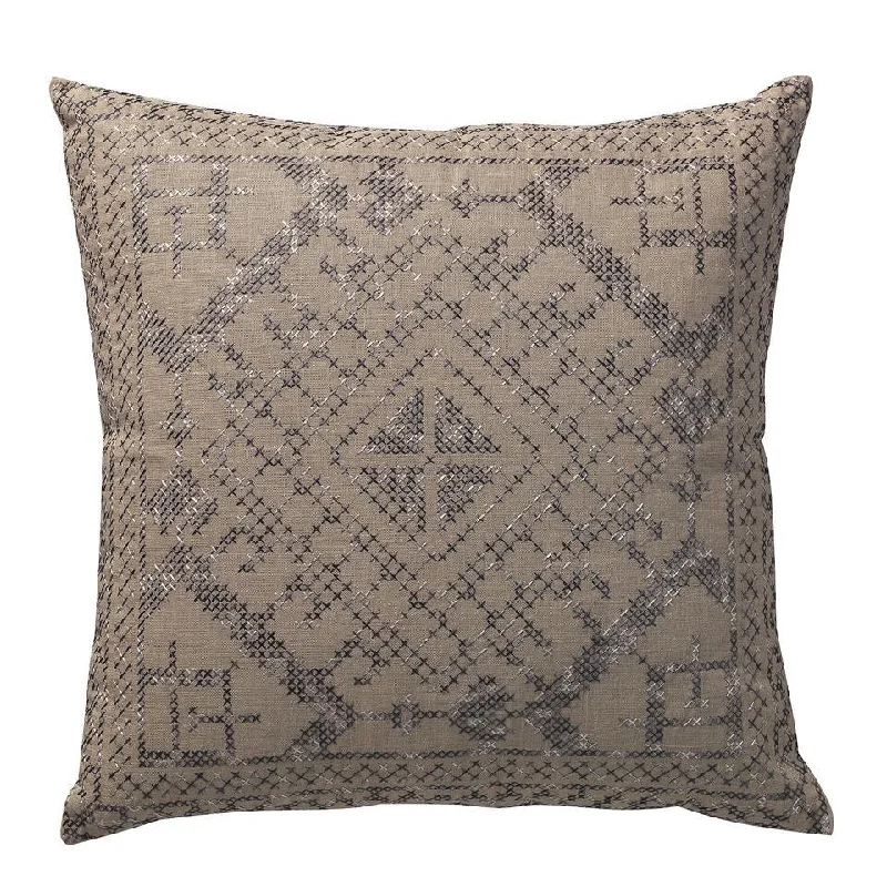 Convex Deco Pillow Natural & Grey