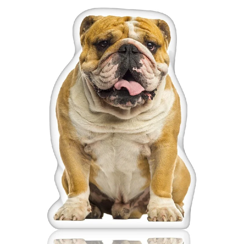 English Bulldog Shaped Pillow