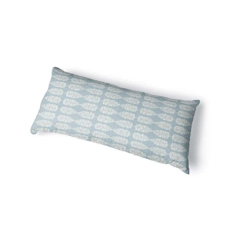 FEATHER BLUE Body Pillow By Kavka Designs