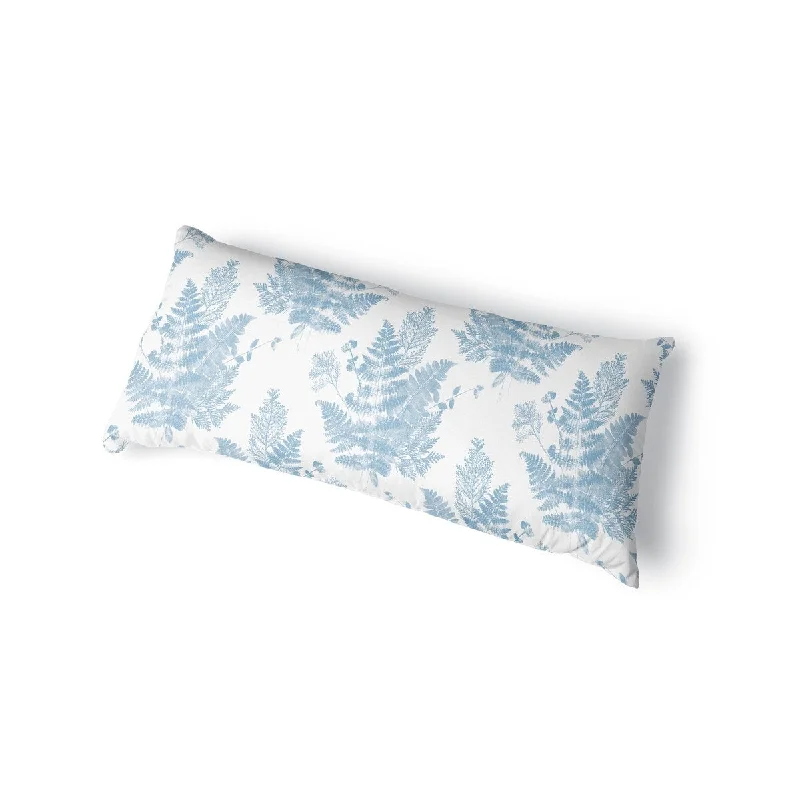 FOREST FLOOR LIGHT BLUE Body Pillow By Becky Bailey - Light Blue