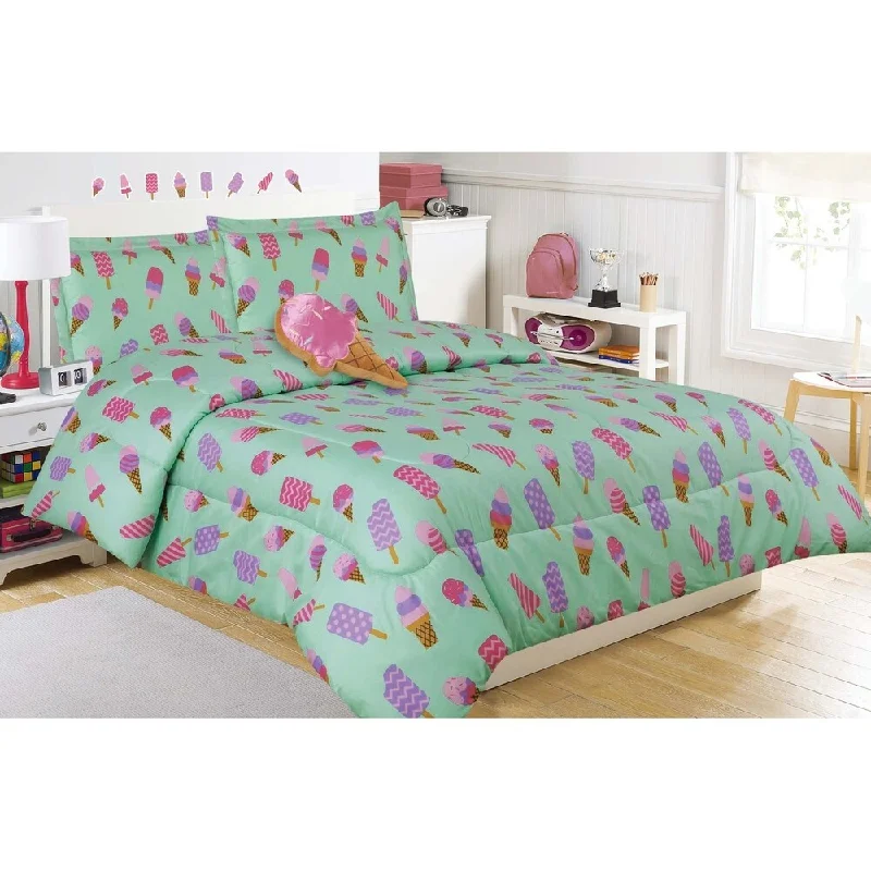 Frozen Treat Comforter Set with Decorative Pillow