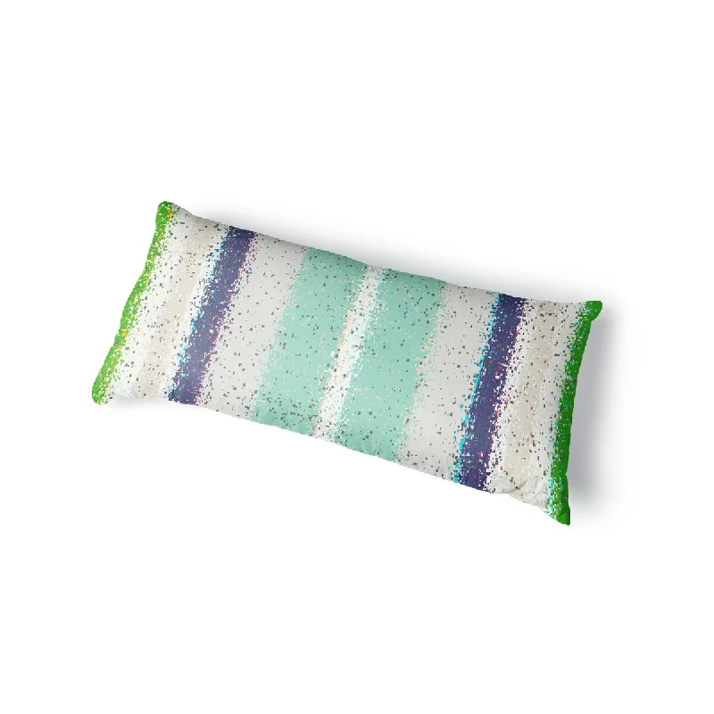 GLITCH MINT Body Pillow By Kavka Designs - Mint, Green, Blue