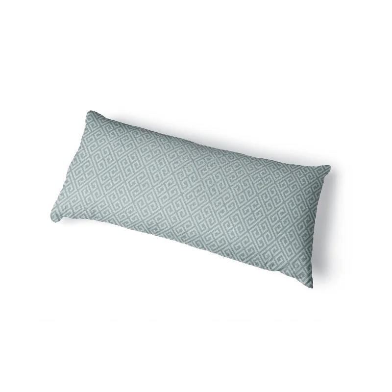 GREEK BLUE Body Pillow By Kavka Designs - Blue, Grey