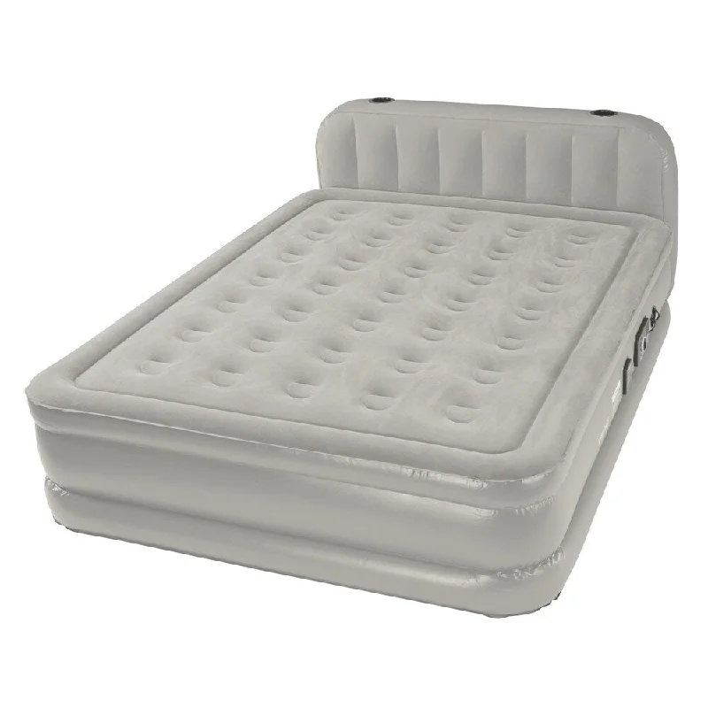 Insta-bed Raised Queen Airbed with Headboard and NeverFLAT Pump