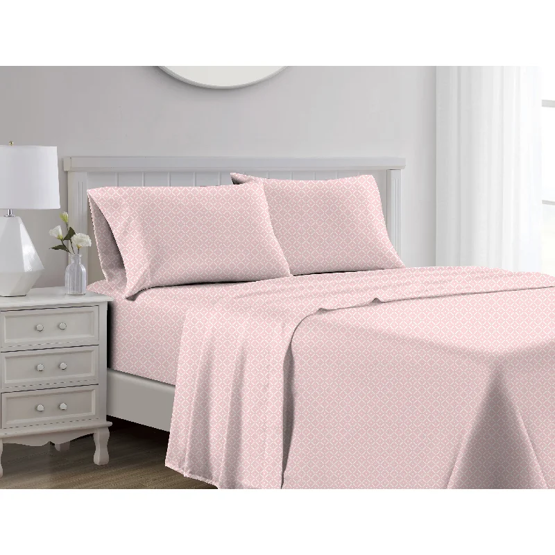 Jane 1000TC Cotton Sheet Set Blush Queen