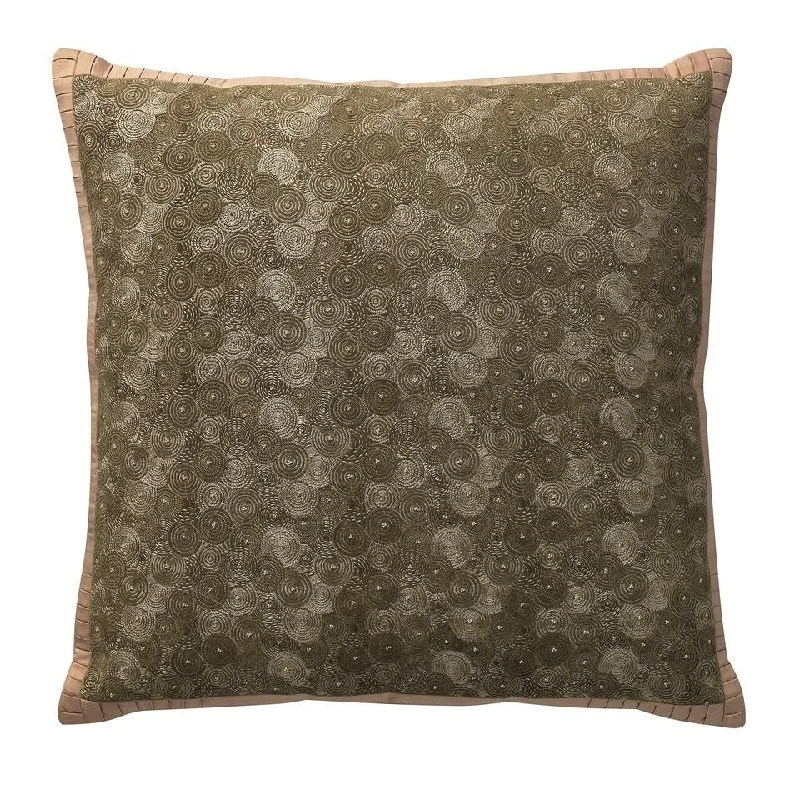 Labyrinth Deco Pillow Deep Sage