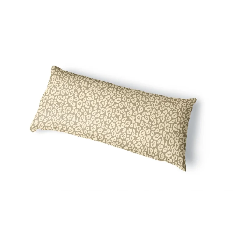 LEOPARD PRINT BEIGE Body Pillow By Kavka Designs