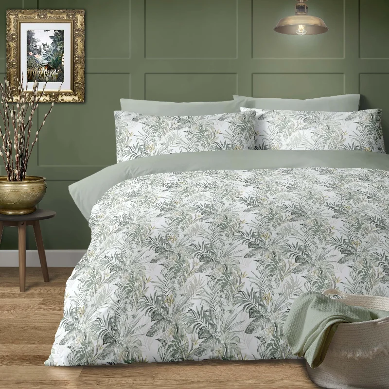 Lewis's Daintree Duvet Set - Green