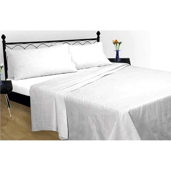 Lewis's Brushed Cotton Sheet Range - White