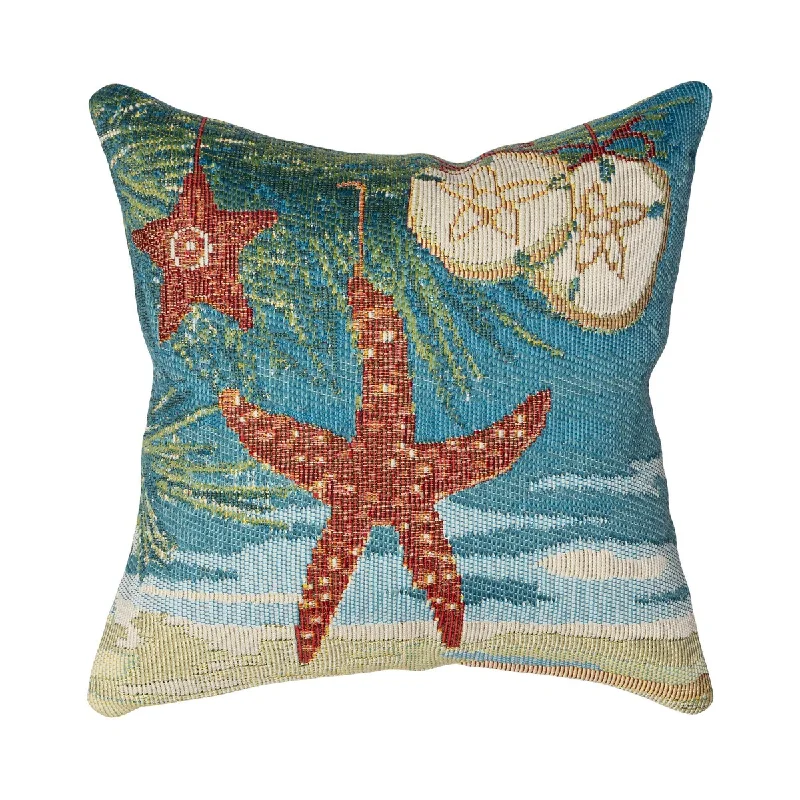 Liora Manne Marina Coastal Ornaments Indoor/Outdoor Pillow