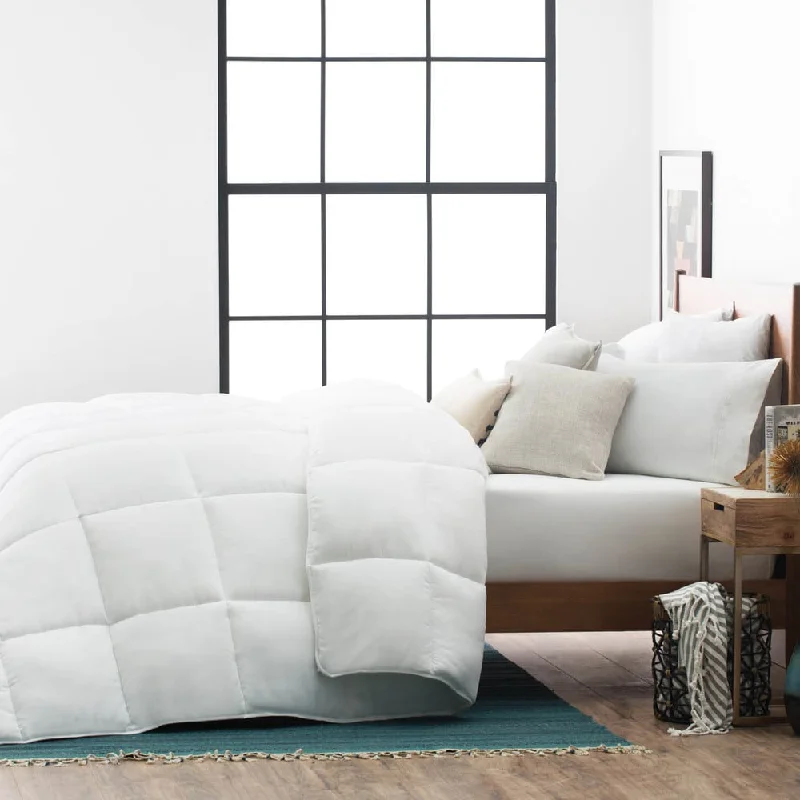 LUCID Comfort Collection Down Alternative Comforter with Duvet Tabs