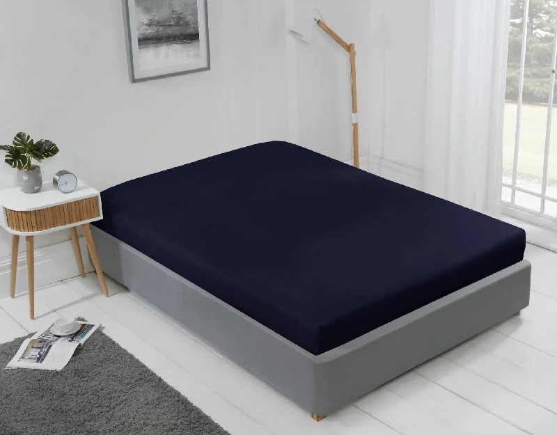 Lyla Fitted Sheet in Navy